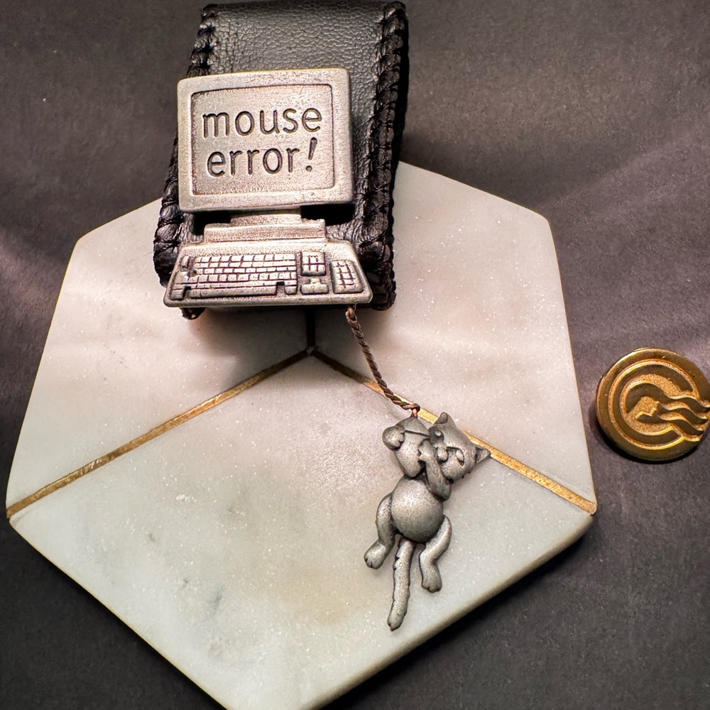 Silver Cat Brooch